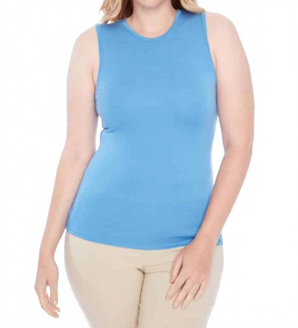 NEW I LOVE TYLER MADISON london provence sleeveless top in ocean